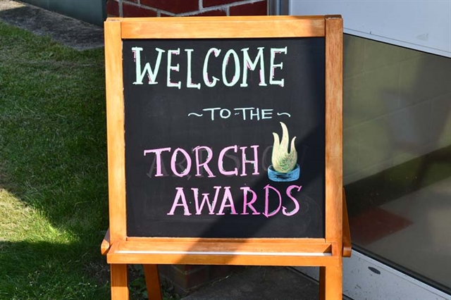 Torch Award sign