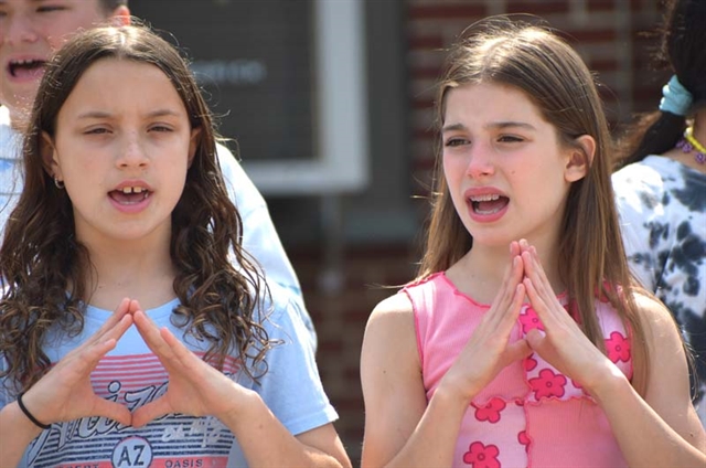 Students at Flag Day