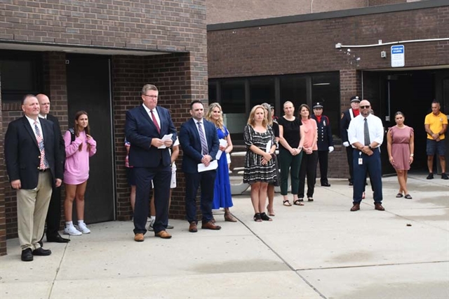 SCSD faculty at 9/11 Memorial Ceremony