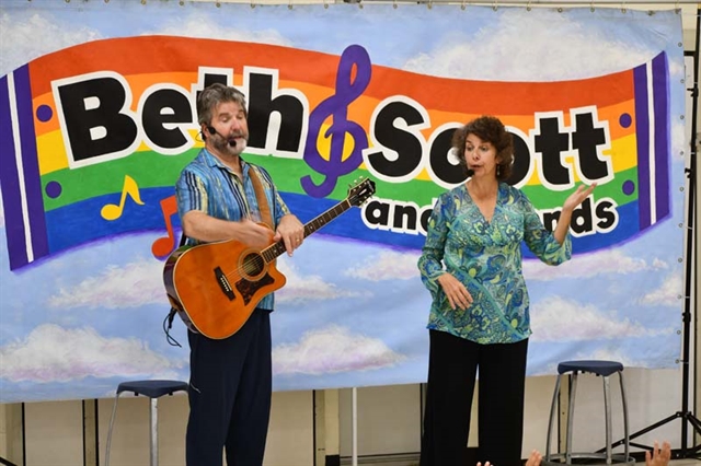 Beth and Scott performing