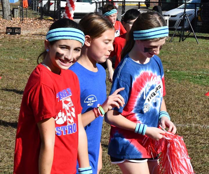 children running