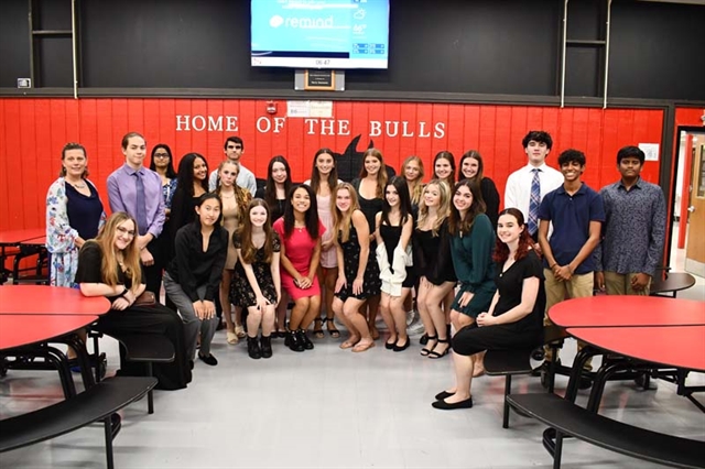 Students posing for picture