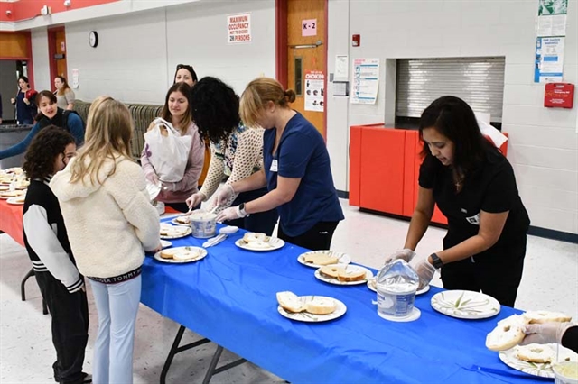 PTA serving breakfast