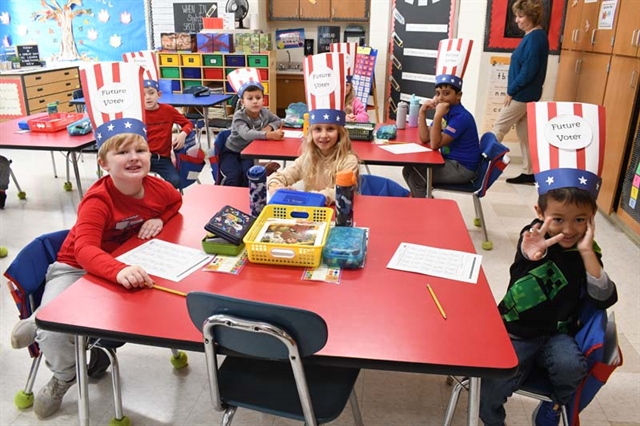 Students smiling for picture