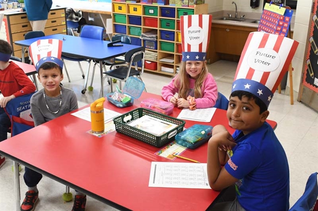 Students smiling for picture