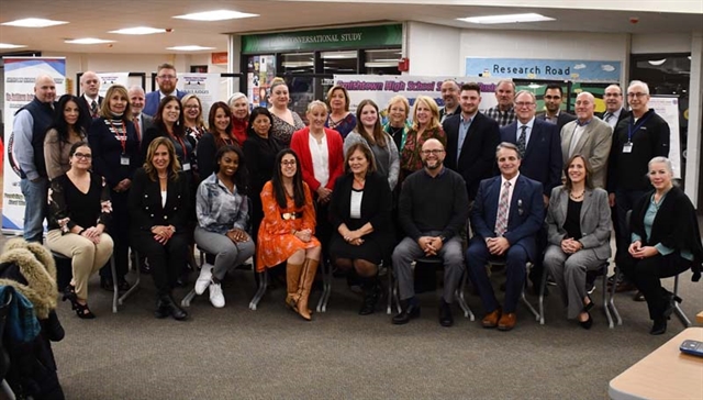 Judges and SCSD administrators taking a picture