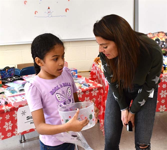 Child talking with parent