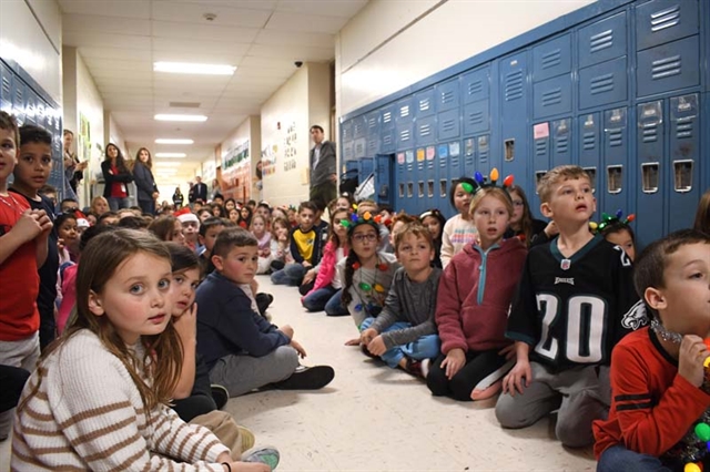 students watching