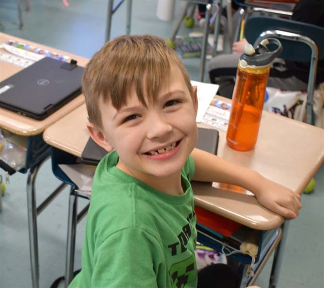 student smiling