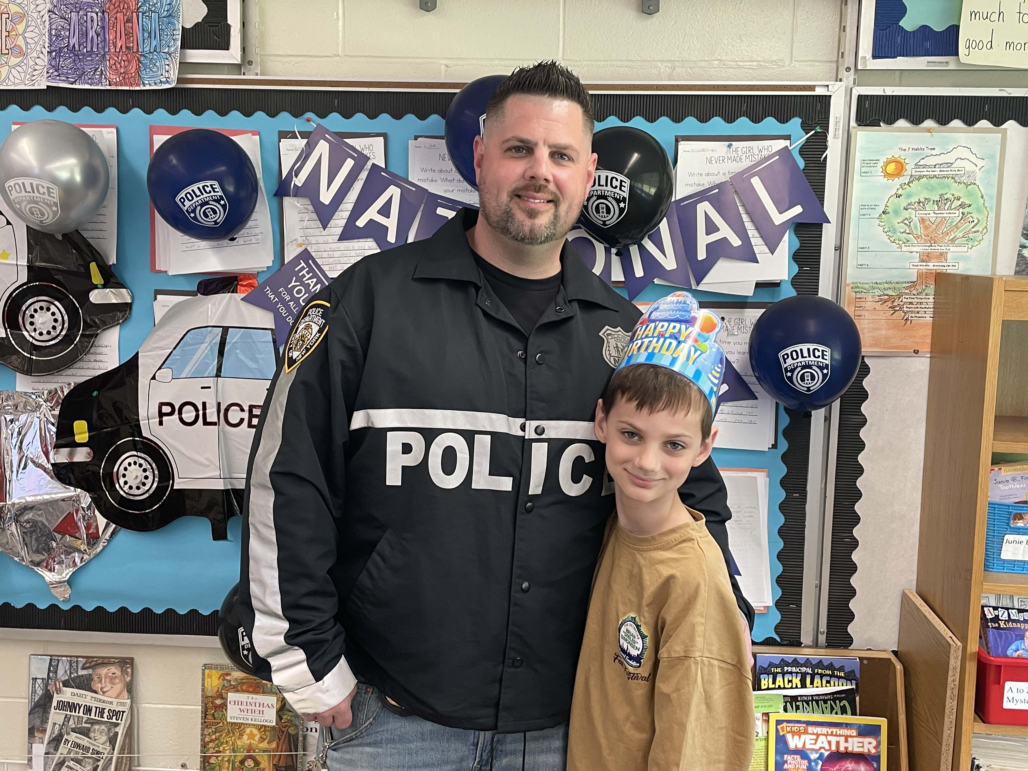 Officer and son