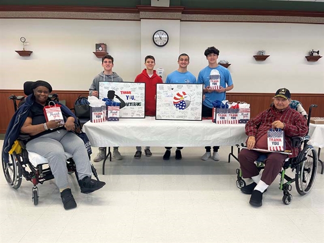 students with veterans