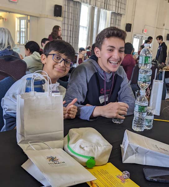 Students smiling for picture