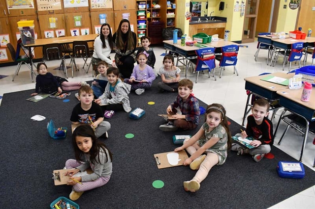 Students at Smithtown Elementary in a class picture