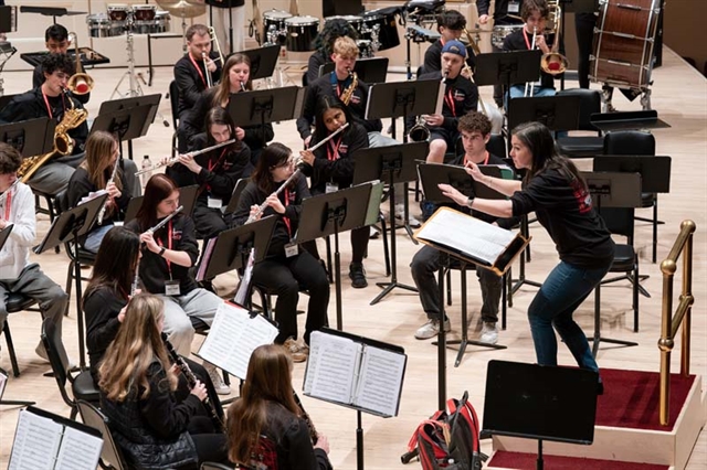 Musicians playing