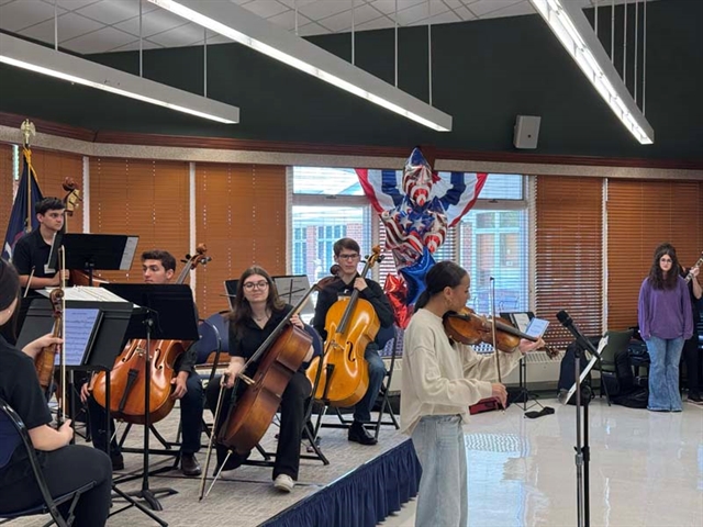 students performing