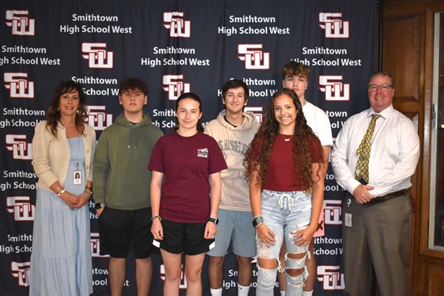 Students posing for picture