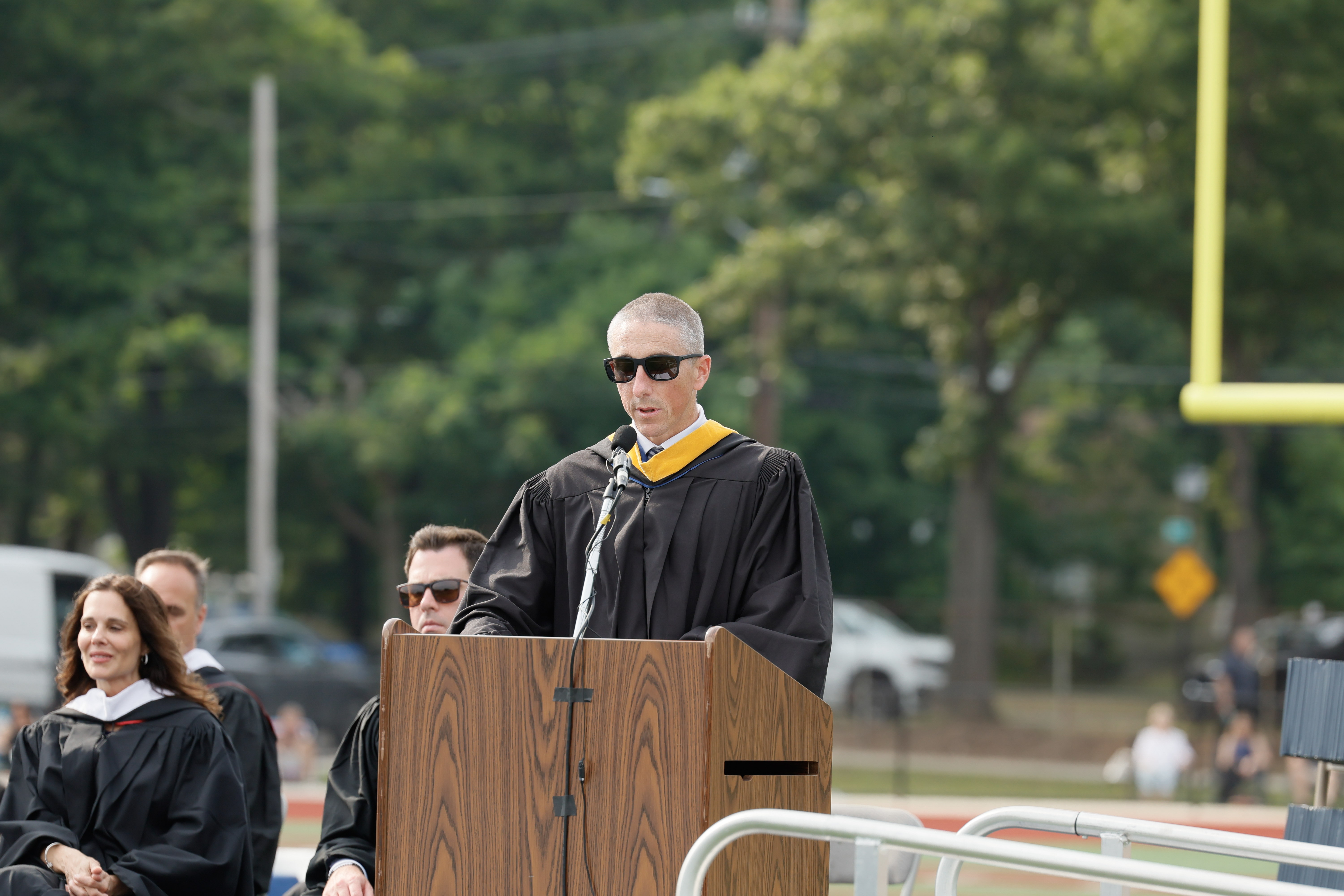 Principal Holl speaking