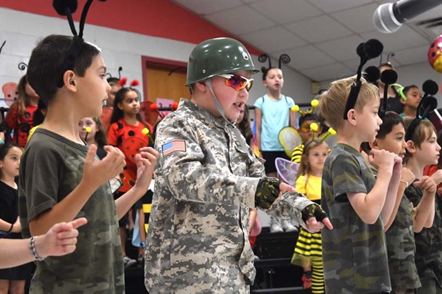 students performing