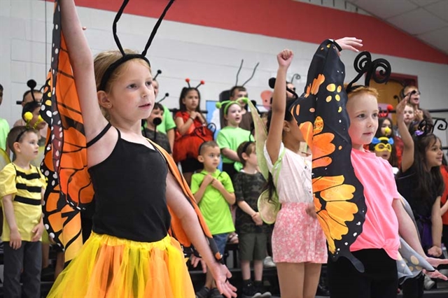 students performing