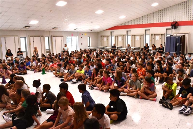 Students watching