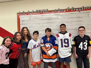 students smiling for picture