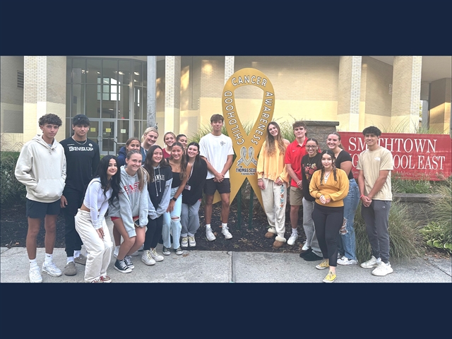 High School East students posing for picture