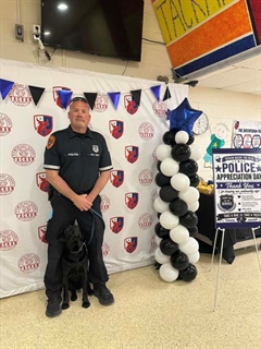 Officer posing for picture