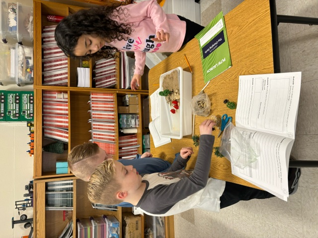 Students doing erosion projects