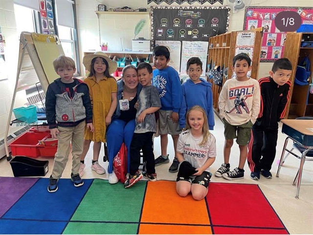 group of students smiling