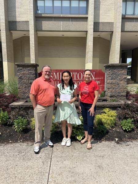 Group picture with Principal Rose and counselor, Karen Schmalz