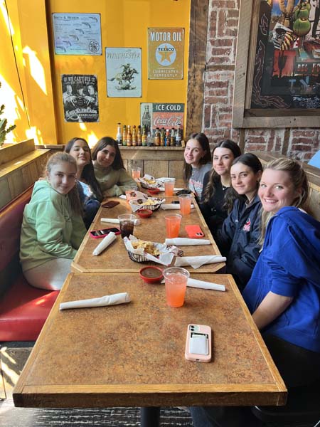 students having lunch