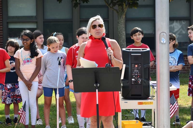 Principal Lavery at Flag Day