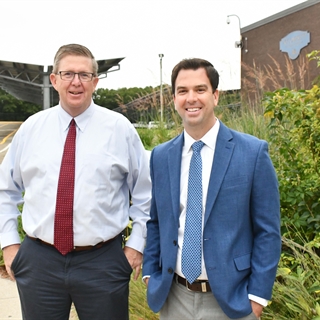 Superintendent Secaur and Principal Dolan