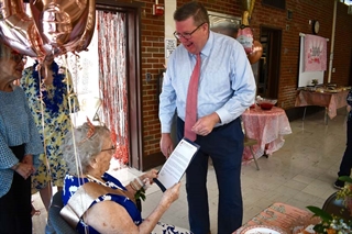 Superintendent Secaur with Hela
