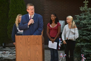 Superintendent Secaur speaking