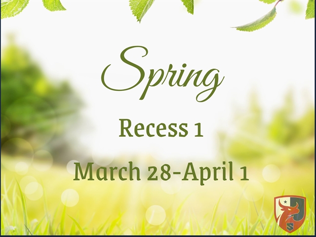 spring recess flyer
