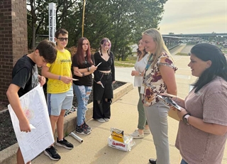 Dr. O'Brien and students