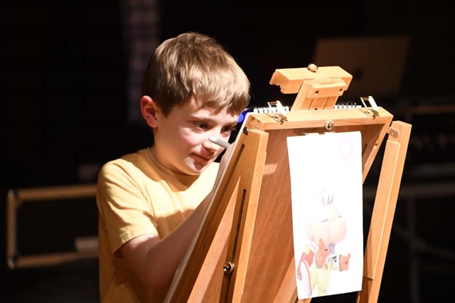 boy writing