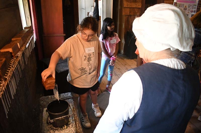 student making candles